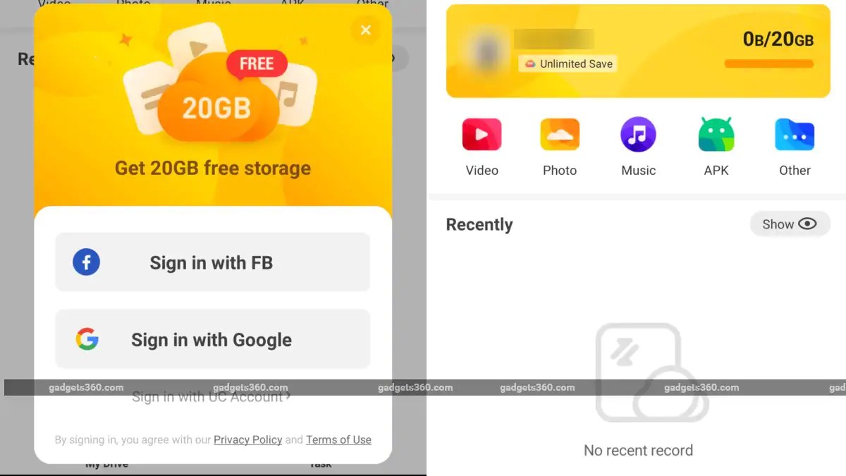 UC Browser Launches UC Drive in India, Offers 20GB Free Storage