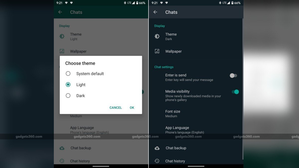 WhatsApp Dark Mode Rolling Out for Beta Testers on Android: Here’s How to Enable It